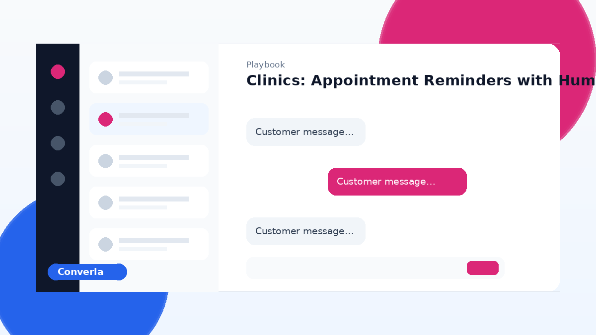 Clinic appointment reminder WhatsApp cover