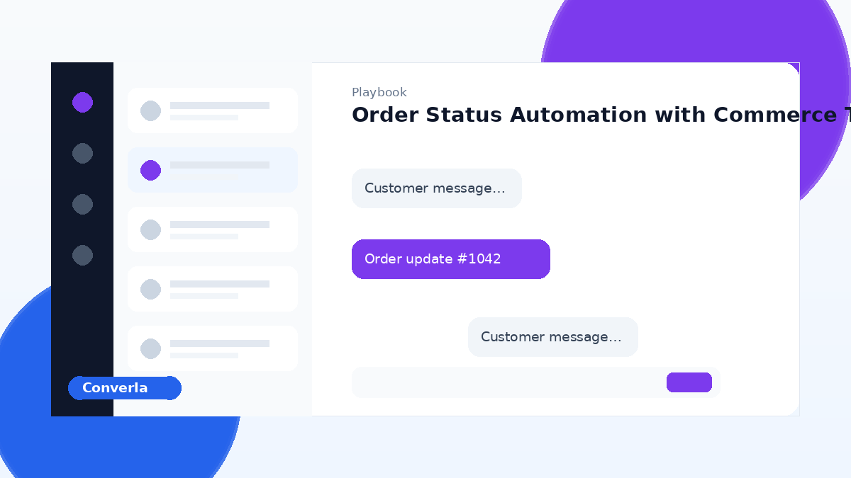 Converla ecommerce order status automation cover